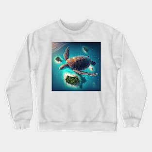 The flying turtle Crewneck Sweatshirt